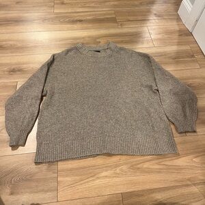 American Eagle Outfitters Women’s Crewneck Sweater - Taupe Beige